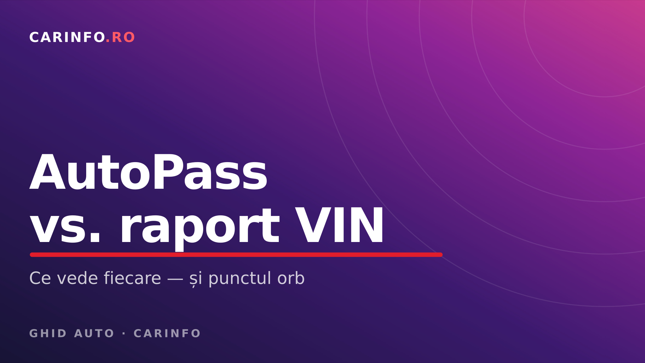 RAR AutoPass vs. VIN report: what each one shows